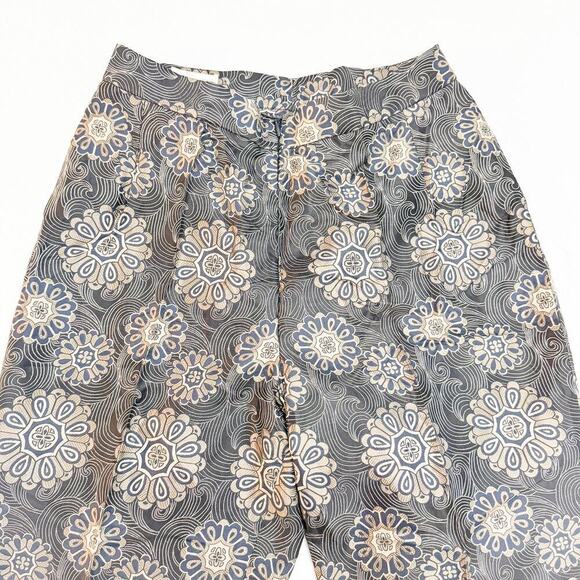 Dries Van Noten Brocade Patterned Silk Pants Geometric Print Size 38 - Picture 4 of 7